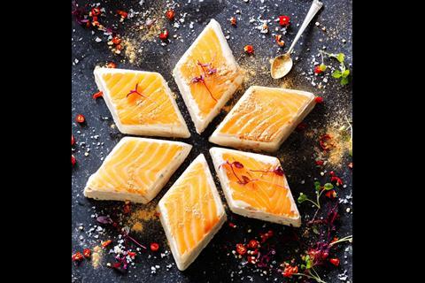 M&S is offering a Scottish smoked salmon snowflake (£12).